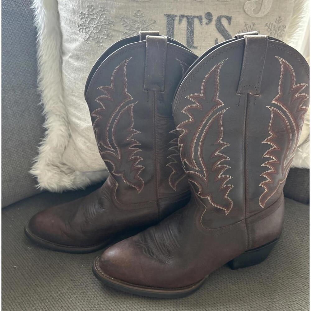 Tony Lama Cowboy Boots Size 9D Style BB2021 - Picture 2 of 11